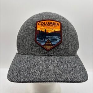 Columbia Sportswear Co Lake Patch Gray/White Meshback Small/Medium Flexfit Hat